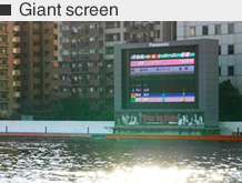 ■ Giant screen